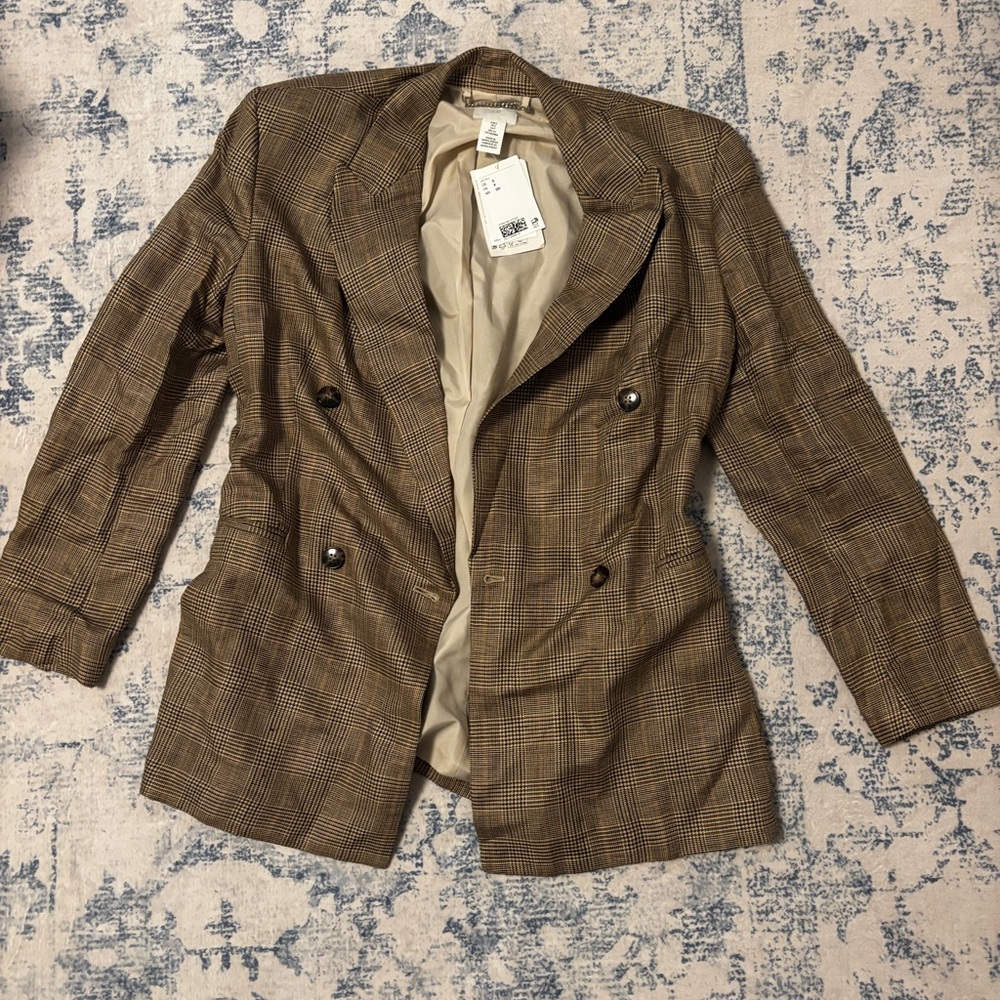 H&M Classic oversized Blazer in Brown